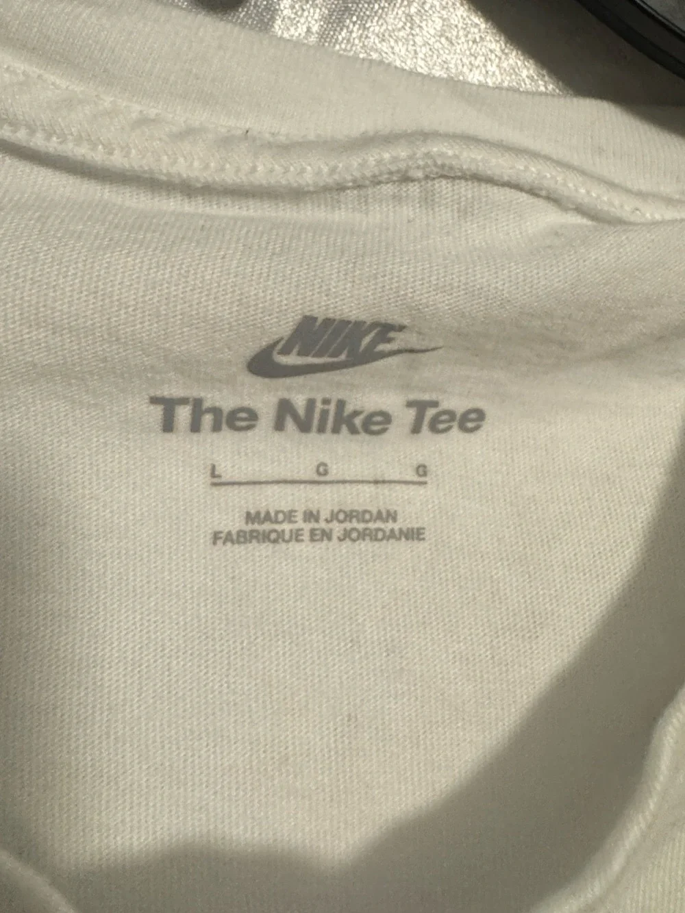 Nike White Short-Sleeve Logo Crew Tee